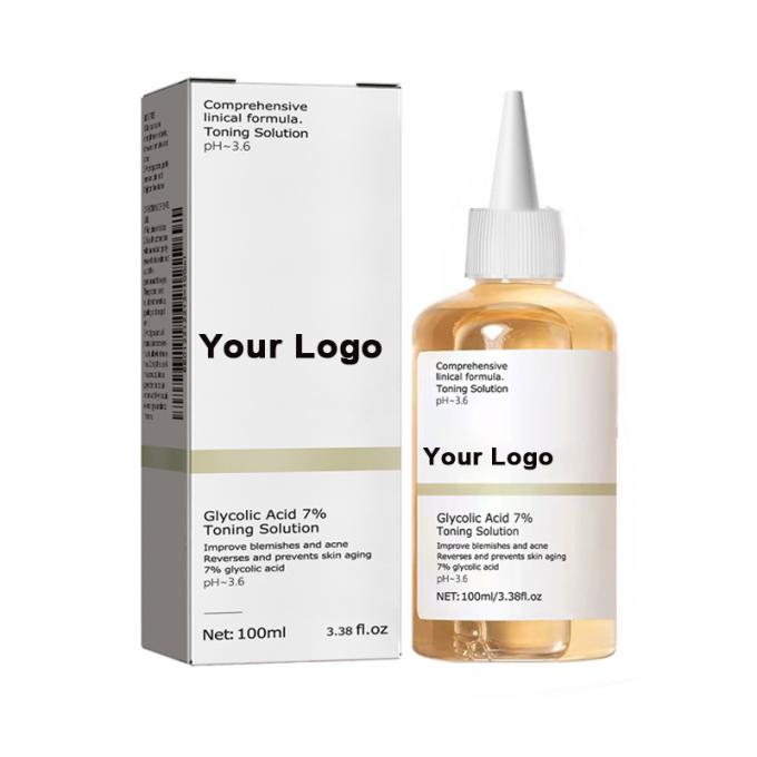 プライベートラベル 7% Glycolic Acid Face Toner Spray Bottle