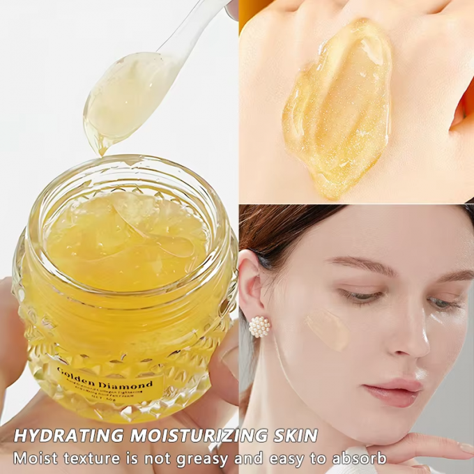 Collagen face كريم product packaging side view