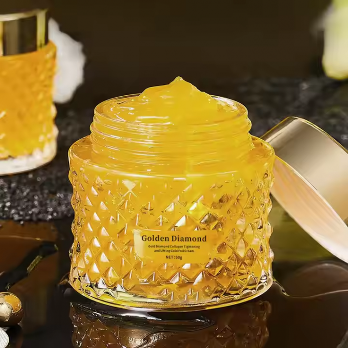 Collagen face كريم application demonstration