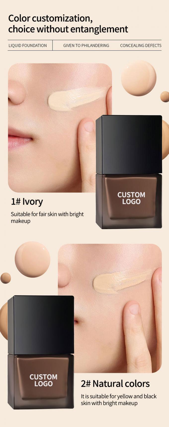Foundation كريم packaging options