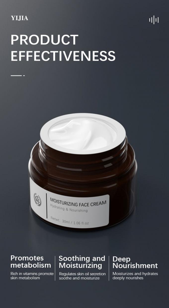 Hydrating face كريم with customized packaging