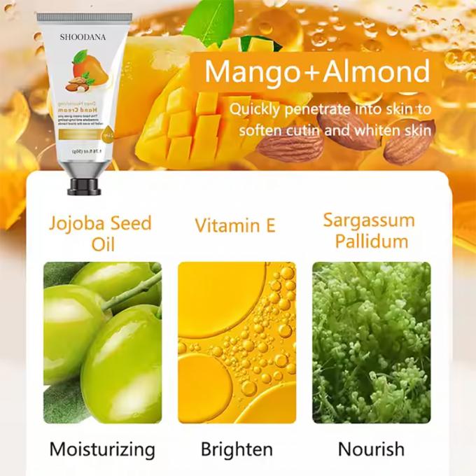 Organic Mango Almond Lightening كريم ingredients