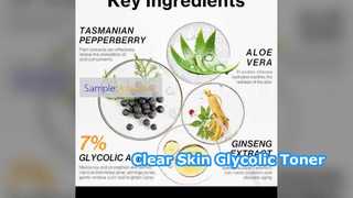 Glycolic Acid Toner Acne Removal Skin Care