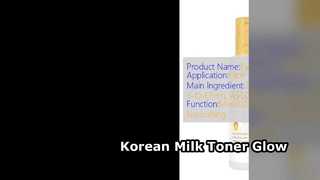 Organic Milk Toner For Women Korean Skincare
